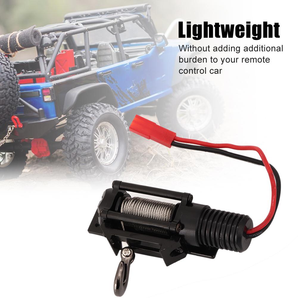 Full CNC Metal RC Winch Spare Upgrade Parts Accessories for 1Celsius10 SCX10 Crawler D90