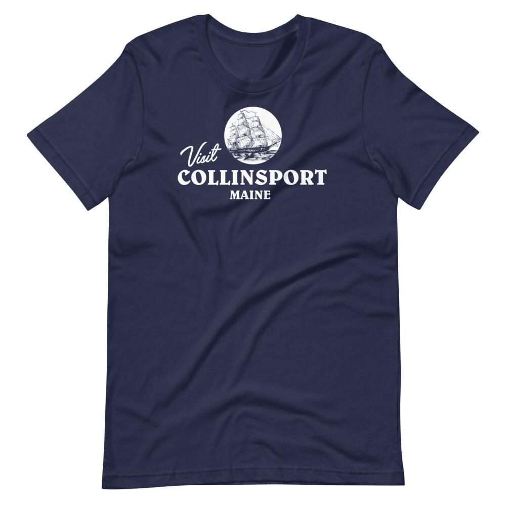 VISIT COLLINSPORT MAINE Dark Shadows Graphic Tee Short-Sleeve Unisex T-Shirt Unisex T-Shirt