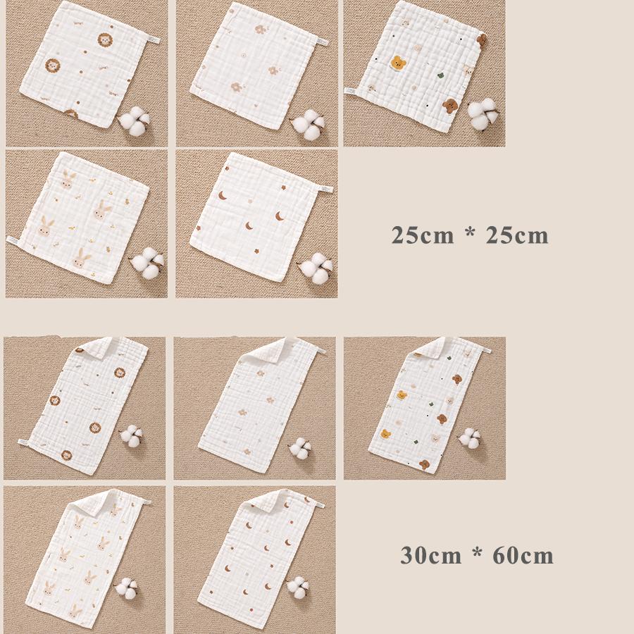 Xiaomi 1/5pcs Baby Towel Newborn Long Burp Cloth Cotton Muslin Soft Small Square Towels Children Face-Washing Shower Towels Baby Items