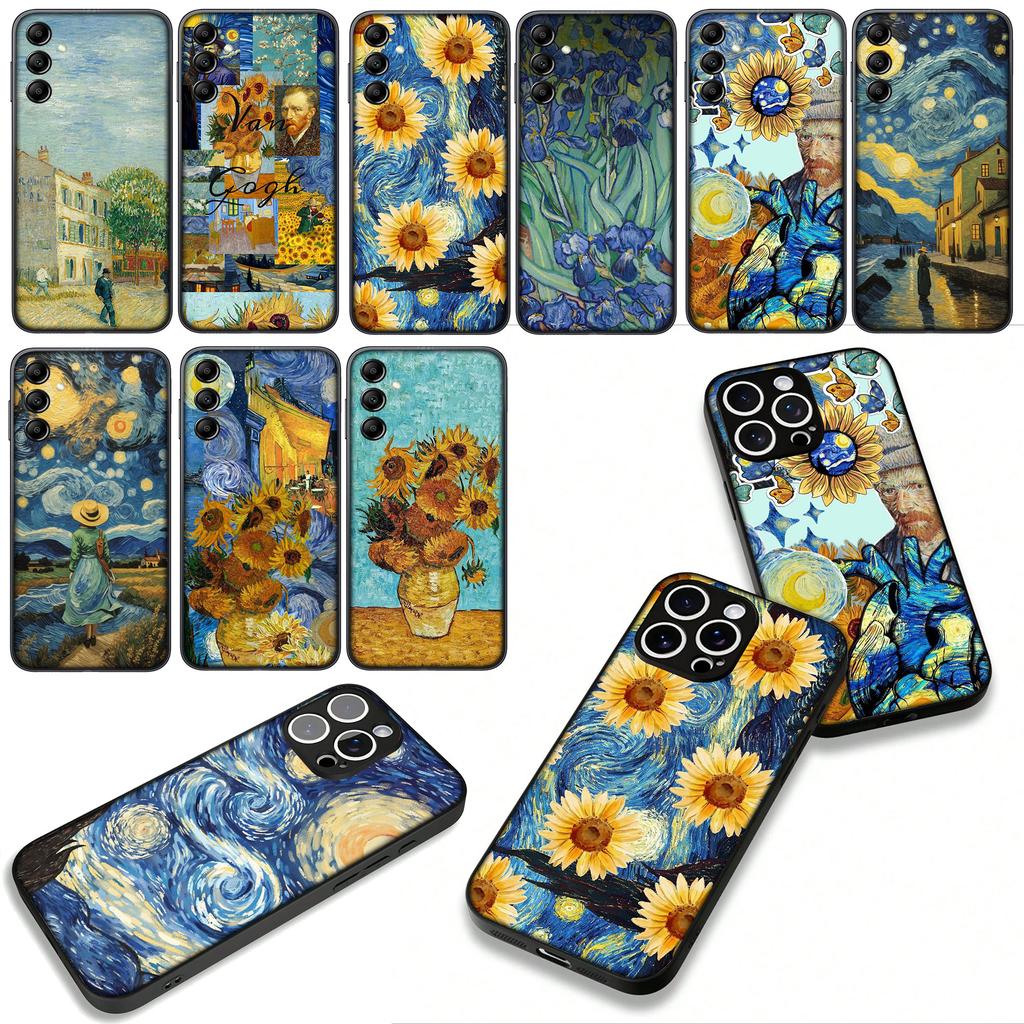 Starry Night Van Gogh Sky Art Cover for Samsung Galaxy A36 A17 A26 A07 A35 A54 A53 A13 A33 A34 S8 S9 S20 S21 FE S10 Plus Case