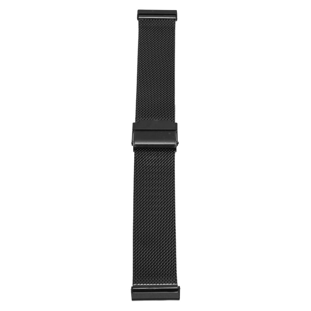 Watch Wristband 24mm Stainless Steel Mesh Adjustable Strap For Suunto Spartan HR 7 D5i Black