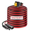 12AWG Solar Panel to XT60 Adapter Cable 5m/3m for ALLPOWERS R600 R1500 R2500 Ecoflow River Delta Anker Bluetti Solar Generator