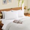 Set of 2 Lightweight Microfiber Pillowcases Queen Size Pillow Cases Durable Pillow Cover  Home