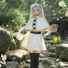 Anime Frieren At The Funeral Frieren Cosplay Costume Fancy Dress  Coat Skirt Belt Earrings Outfits For Women Halloween