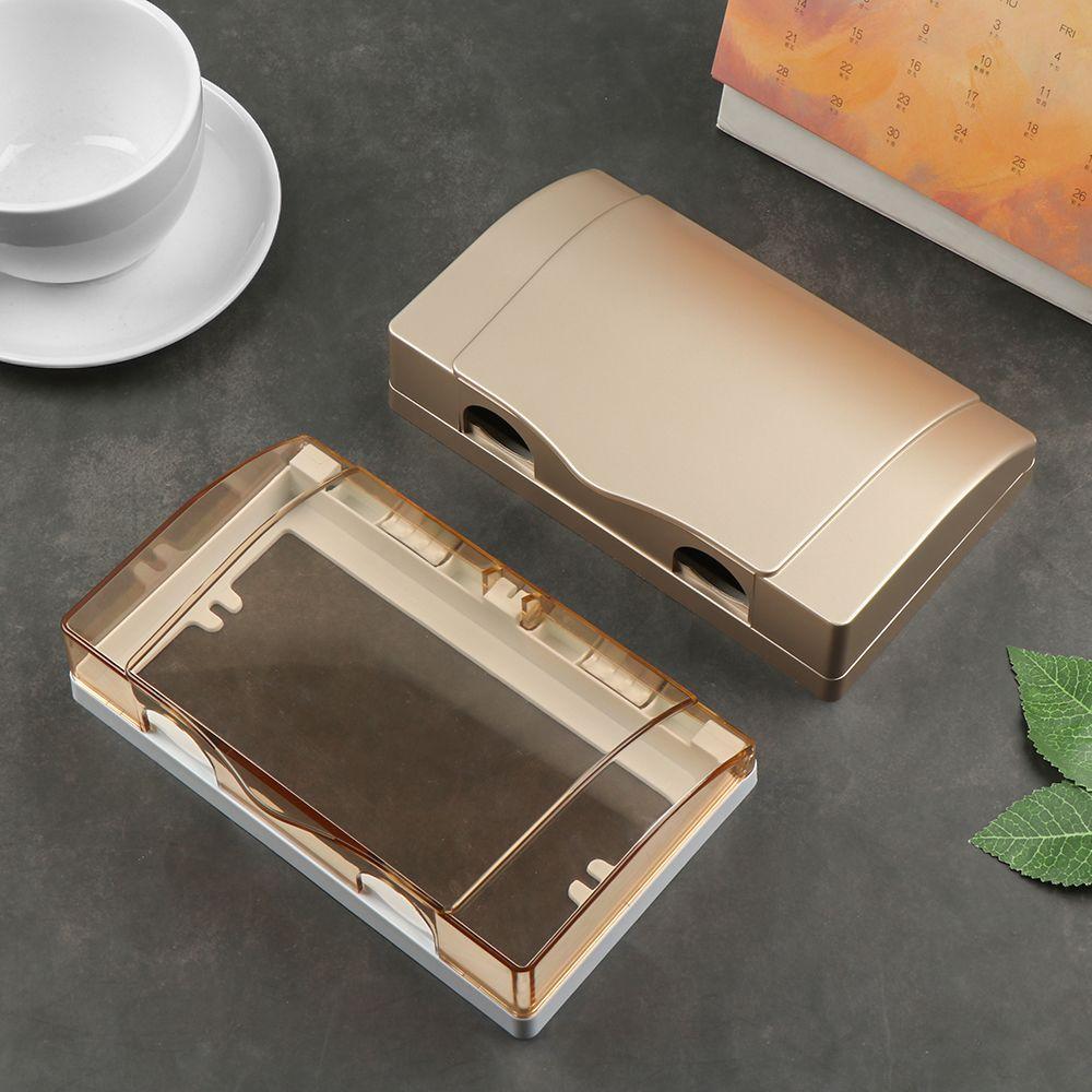 Splash Box Waterproof Socket Protector Electric Plug Cover Double Sockets Switch Protection Box