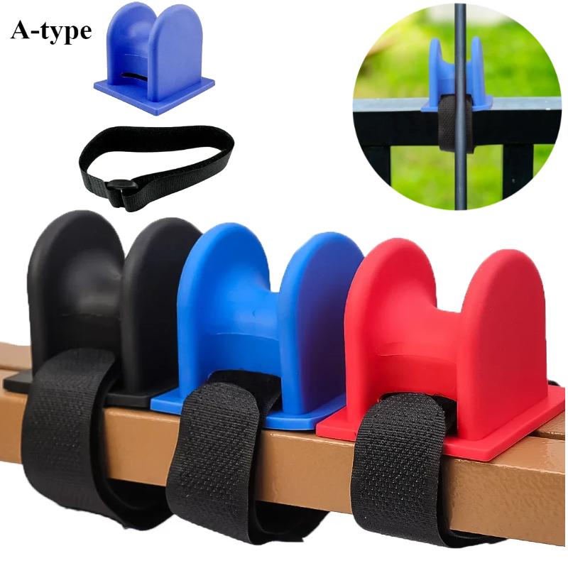 1pc Fishing Frame Rod Holder A-type Bridge Boat Marine Fishing Rod Frame Bracket Portable TPE Material Fishing Rod