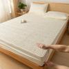 1 шт., утолщенная стеганая простыня для двуспальной кровати, однотонное хлопковое покрывало с защитой от клещей, Fundas de colchón King, наматрасник 180