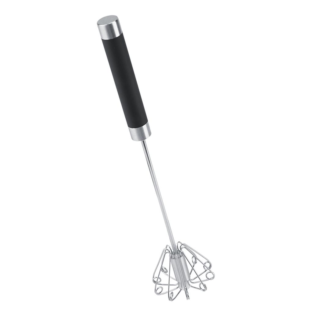 Stainless Steel Anti Rust Durable Rotatable Manual Whisk Egg Beater