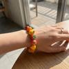 Stackable Fruit Acrylic Bracelet 3D Elastic Cord Bracelet Cute Colorful Beads Bracelet  Daily Wear