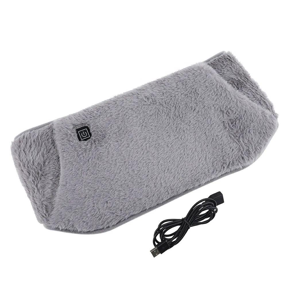 Skin-Friendly Plush Fabric Electric Heated Waist Warmer Heating Pad Body Thermal Care