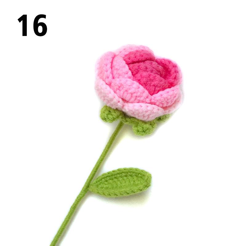 Подарок на День Учителя Подсолнух Вязаный Цветок Вязаный Цветок Ручной Работы Букет Домашний