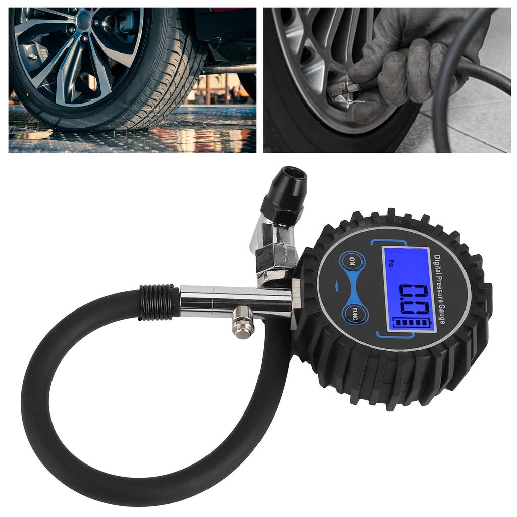 200PSI шинный манометр мониторинг ЖК-цифровой дисплей 4 единицы для автомобиля авто мотоцикла