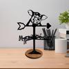 Miniature Weather Vane for Tabletop Use, Garden Decor Item, Iron Wind Direction Tool Outdoors