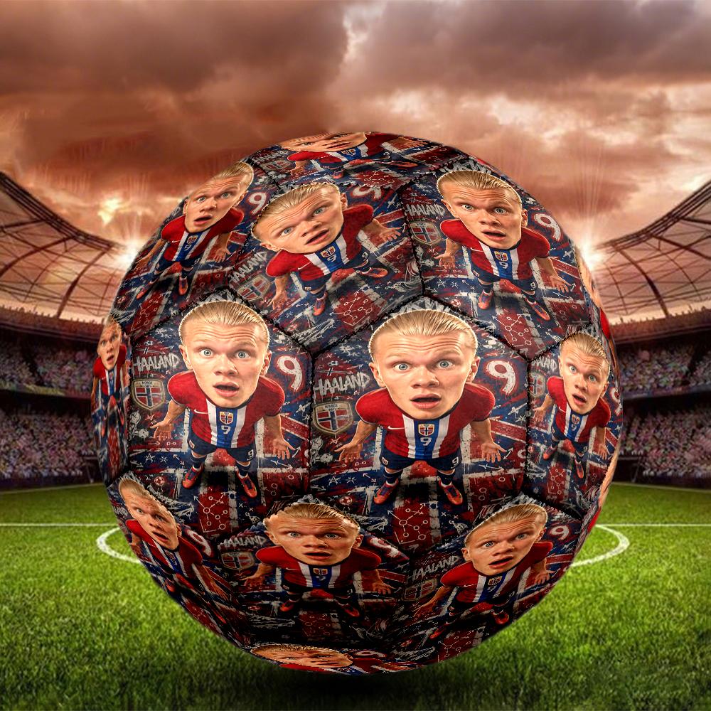 1pc Haalands Manchester City Moment Size 5 Soccer Ball PVC Football Sports Matches Training Outdoor Games Beach Elastic Balls 07e11
