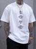 New Summer Daily Casual Men's T-shirt Street Men's Fashion Short-sleeved Top 3D LOVE Letter Printed Men's T-shirt