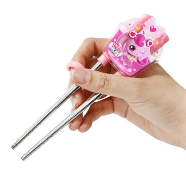 Leburn Sweet and Sour Catch Tiniping Spoon Two-Handed Corrective Chopsticks Case Set, Ha Cheuping, Spoon+Two-Handed Corrective Chopsticks+Case, 1 Set