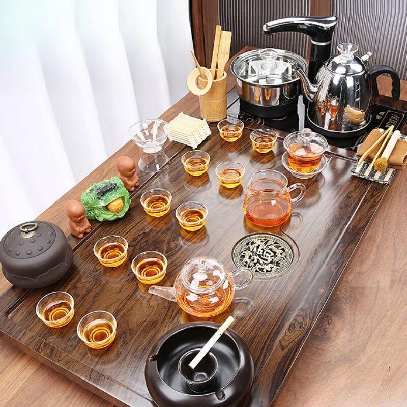 Naijiang Automatic Kung Fu Tea Set with Integrated Kettle & Tray