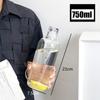 Бутылка для воды 750 мл с герметичной крышкой для сока, кофе, компактный дизайн для подстаканников автомобиля
