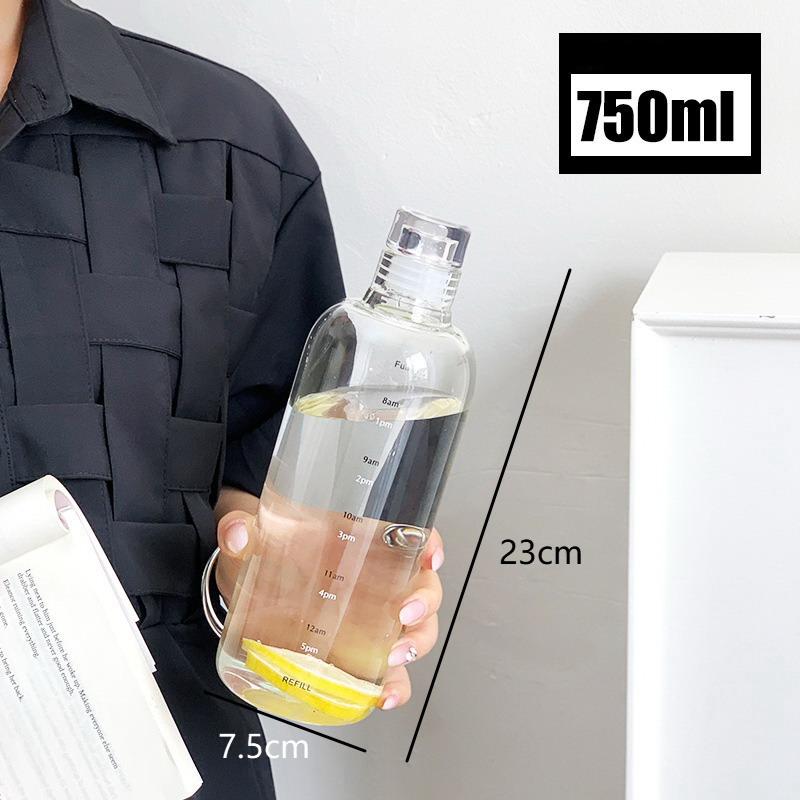 Бутылка для воды 750 мл с герметичной крышкой для сока, кофе, компактный дизайн для подстаканников автомобиля