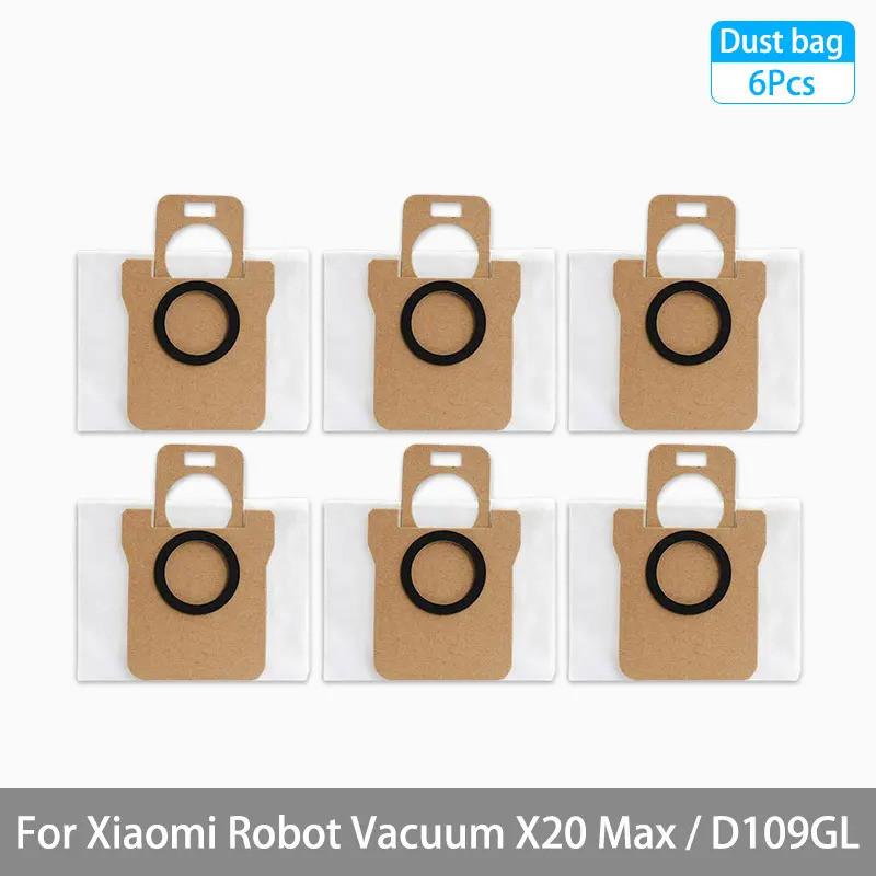Подходит для робота-пылесоса Xiaomi X20 Max D109GL Аксессуары Основная щетка-валик Боковая щетка Фильтр Швабра Мешок для пыли