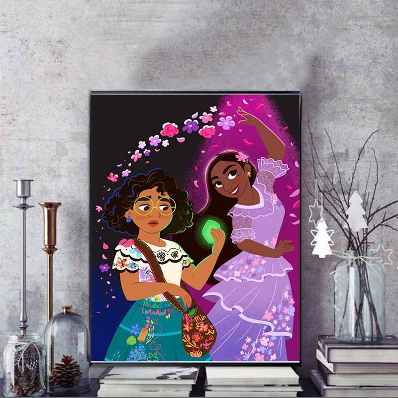 Disney 5D DIY Алмазная живопись Мирабель и Изабелла Волшебные Моменты Иллюстрация Вышитая Мозаика Вышивка Крестом Домашний Декор Подарки и Поделки