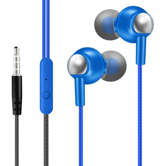 Простые проводные наушники с противоударным проводным управлением Mega Bass