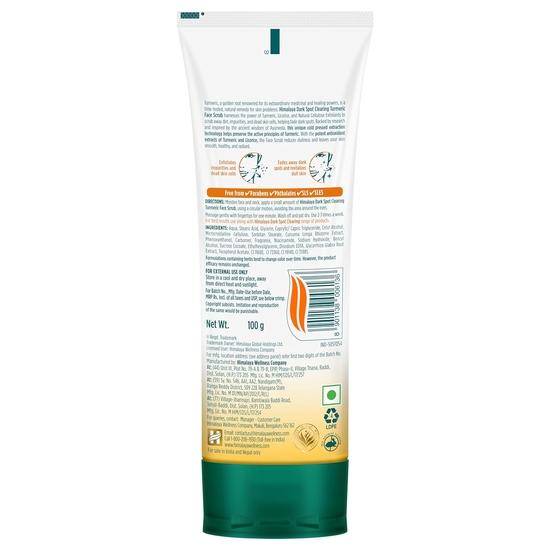 Himalaya Dark Spot Clearing Turmeric Face Scrub | Organically Sourced Turmeric | Reduce Dark Spots In 7 Days | Gives Radiant Skin | 100g