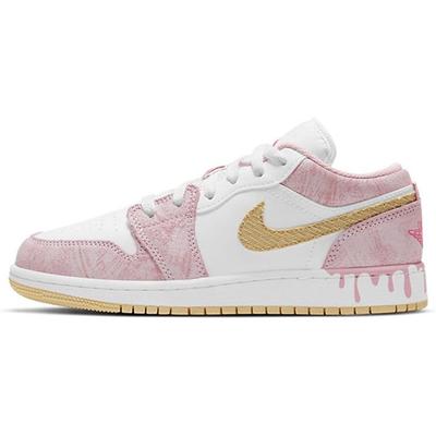 Детские кроссовки Air 1 Low GS Strawberry Ice Cream Розовый Arctic-Punch Pale-Vanilla CW7104-601