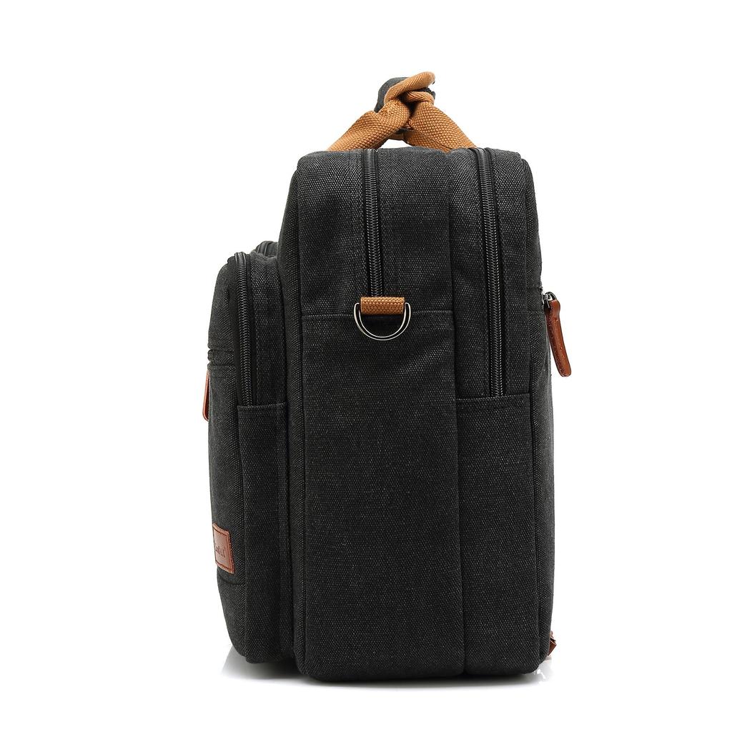 Мужская сумка Cool Bell Canvas Bag Многофункциональная сумка через плечо и сумка-мессенджер 17,3-дюймовая сумка для ноутбука Большая вместительная повседневная дорожная сумка CB-5002