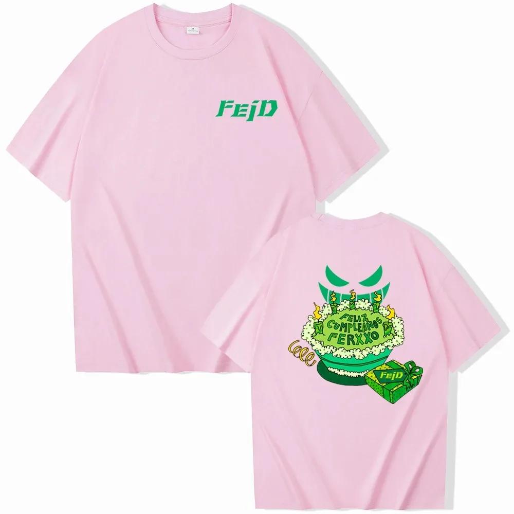 FELIZ CUMPLEANOS Ferxxo 2024 Tour T Shirt Women Men Feliz Feid T-Shirt Cotton Hip Hop Feid Nitro Jam Tour T Shirts Streetwear
