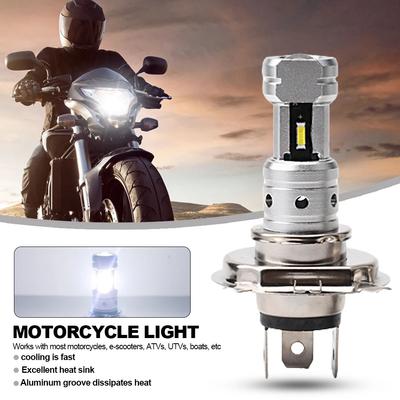 80 Вт H4 светодиодная фара для мотоцикла 4SMD CSP1860 фара для скутера DRL Hi Lo 4000Lm 6000K 12V 24V фара для мотоцикла