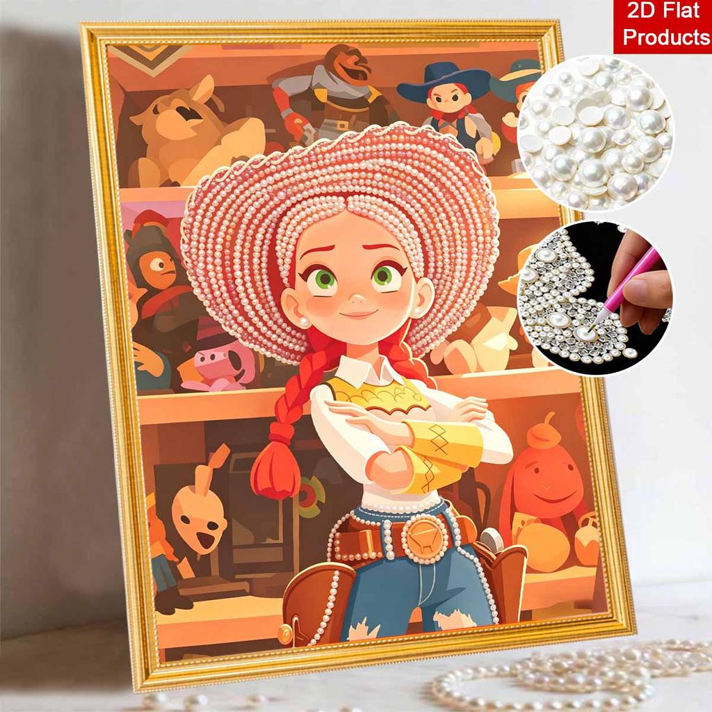 Disney Pearl Painting Toy Story Cowboy Hat Trish Art Kit Adult Beginner Home Wall Decor Special Shape