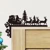 New Christmas Atmosphere Lintel Decoration Sticker Self-adhesive Party Door Wall Sticker Elk Switch Sticker