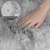 Nordic Style Grey Carpet Tie Dyeing Plush Soft Carpets for Living Room Bedroom Anti Slip Water Absorption Area Rugs Floor Mat