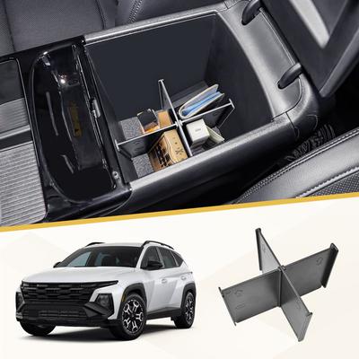 Органайзер-разделитель для центральной консоли для Hyundai Tucson Limited 2025 года, Разделители для ящика подлокотника, Аксессуары для хранения в салоне автомобиля