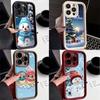 N110 С Новым годом, Счастливого Рождества, снеговик, мягкие чехлы для телефонов с ангельскими глазками для Samsung S23 S24 Ultra S21 A54 A34 A13 A14 A06 A24 Realme, противоударный чехол