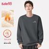 Baleno Men's Retro Alpaca Fleece Lined Warm Sweatshirt
