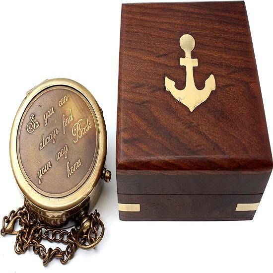 Чтобы вы всегда могли найти дорогу домой, походный компас на день рождения, годовщину, День святого Валентина, выпускной