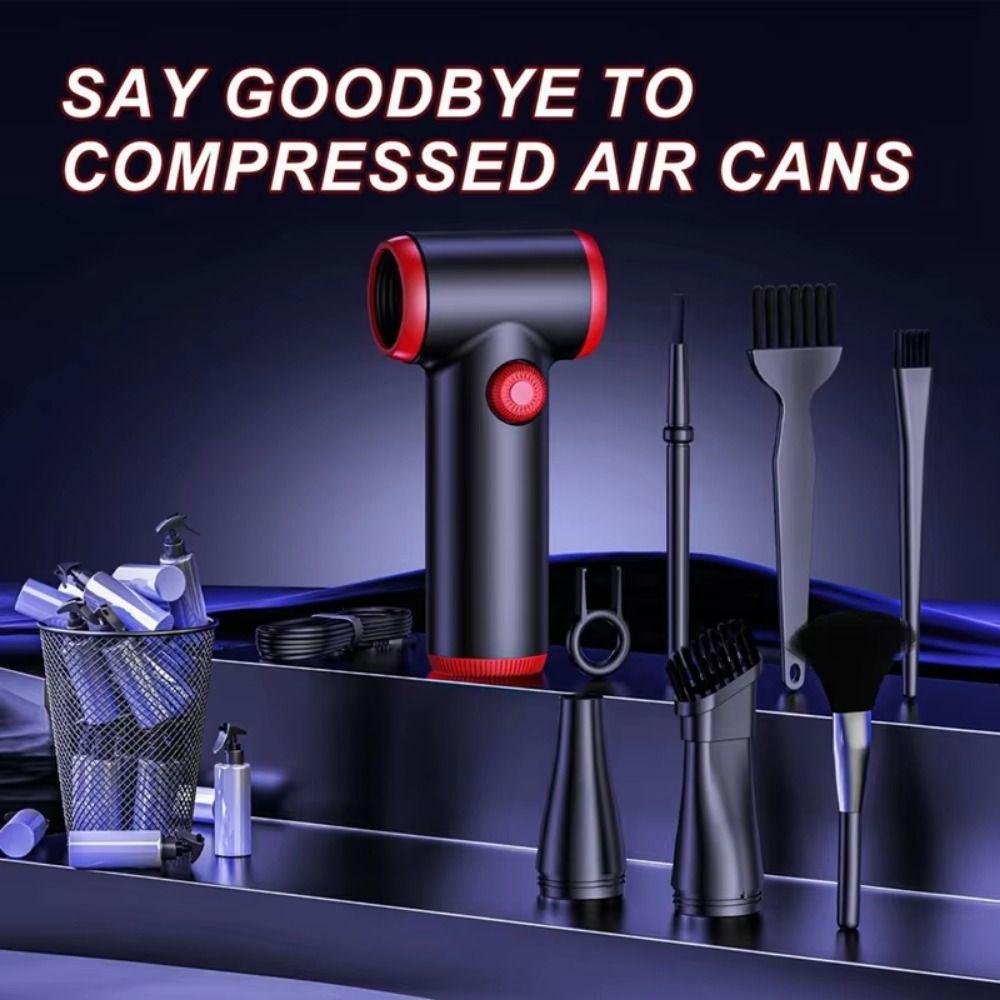 Мини-инструмент для удаления пыли с LED-подсветкой, 100500 об/мин, ручной электрический воздуходув, для чистки автомобиля