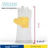 Сварочные перчатки WELDAS из двухслойной коровьей кожи, высокотемпературные и износостойкие, модель 10-9117