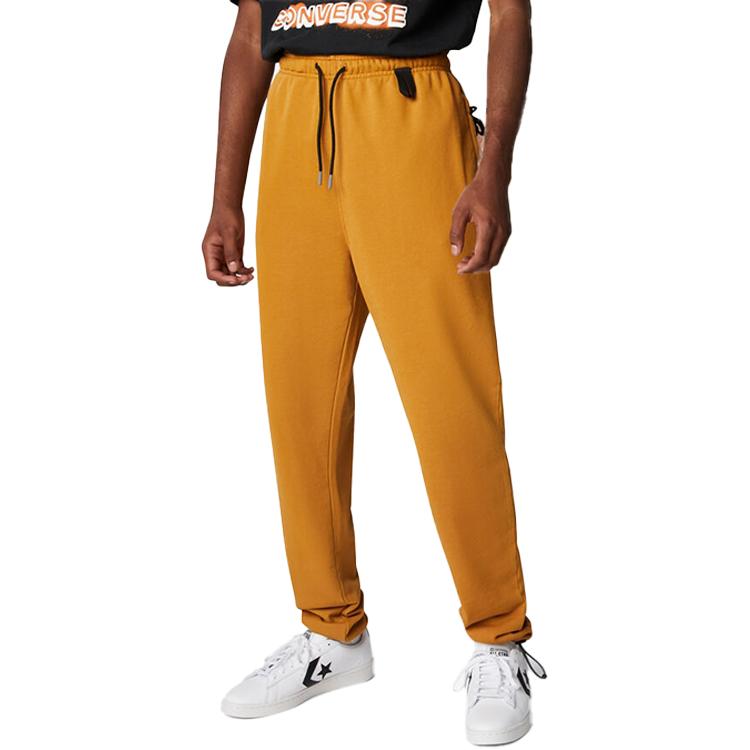 Converse Knitted Sweatpants Unisex Brown Moderate Cuffed Pants 10022723-A01