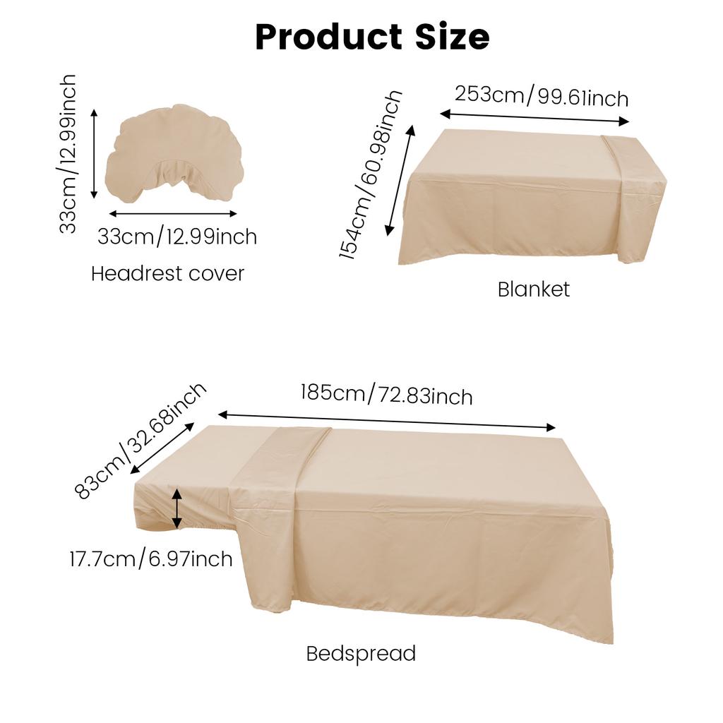 3 шт. Простыня Спа Массаж Дышащий Однотонный Набор Покрывал из Химического Волокна Простыни для Массажного Стола Одеяла для Массажного Стола для Бизнеса