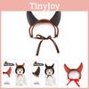 Trendy Pet Wig Set For Dogs And Cats With Horned Headband And Bowtie Style