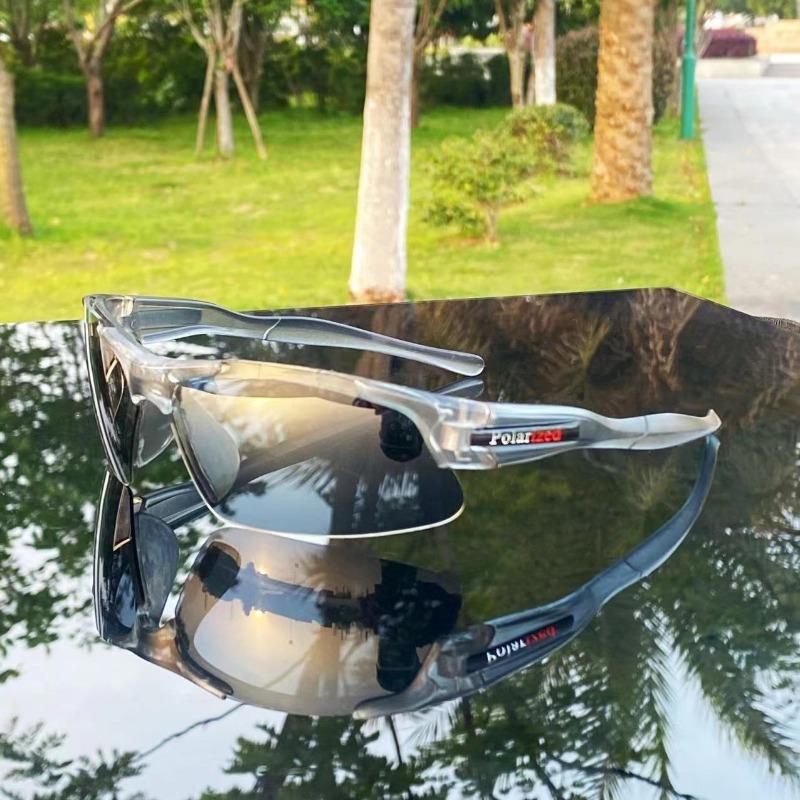 Новые мужские спортивные солнцезащитные очки с полуободком Модные мужские уличные очки для езды на велосипеде Рыболовные очки Очки с защитой UV400