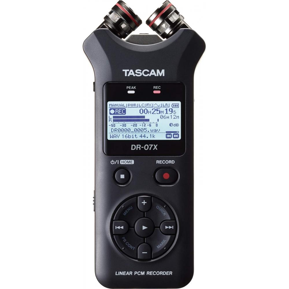 TASCAM Stereo Linear PCM Recorder with USB Audio Interface DR-07X + Mini Tripod Set