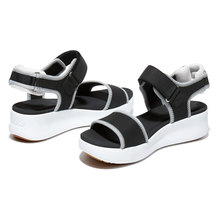 Timberland Лос-Анджелес Ветер Прочные Спортивные Сандалии Женские Сандалии Черный Белый A23AM001