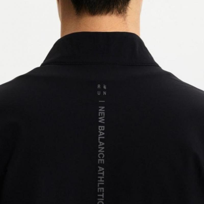 New Balance Униформа Трикотаж Стойка Воротник Молния Nbmdfco113 19 Толстовка Верх