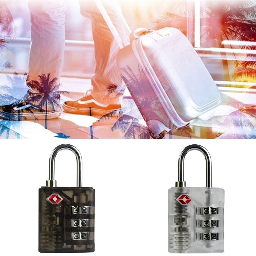 Прозрачный кодовый замок для таможни, противоугонный навесной замок для шкафа для путешествий
