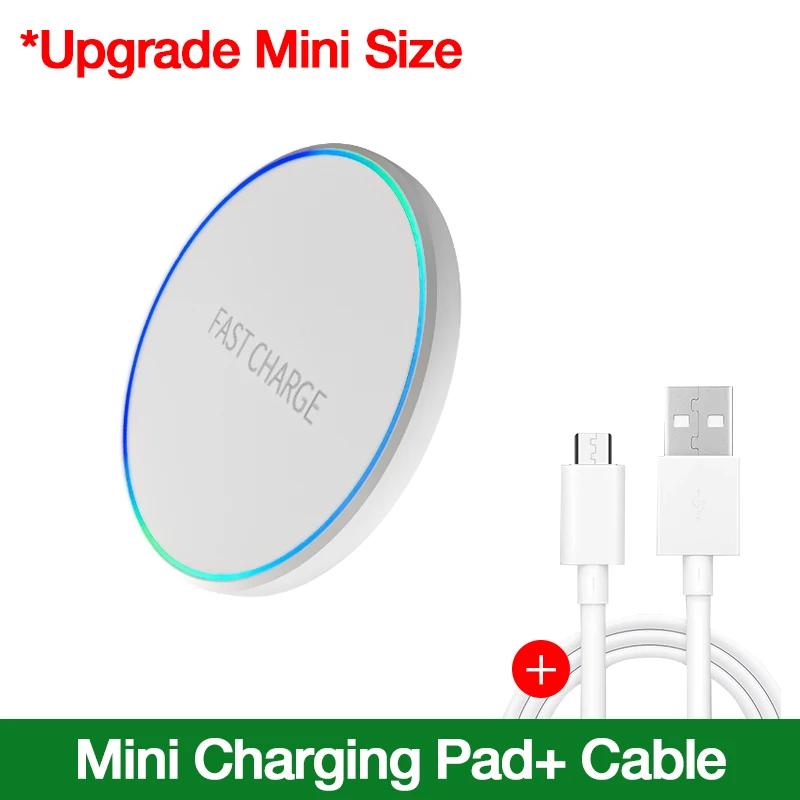 Мини беспроводная зарядная панель 30 Вт со светодиодной подсветкой для iPhone 16 15 14 13 12, Samsung S25 S24, Xiaomi AirPos Pro, настольная станция быстрой зарядки