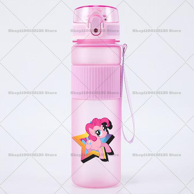 My Little Pony Девочки Спортивная Бутылка для Воды Аниме Мотивационная Герметичная Портативная Многоразовые Стаканы Для Путешествий на Открытом Воздухе Тренажерного Зала Кувшины Подарок 550 мл Безопасно для Детей